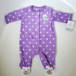 Carter's 3 Months Baby Girl Fleece Sleeper